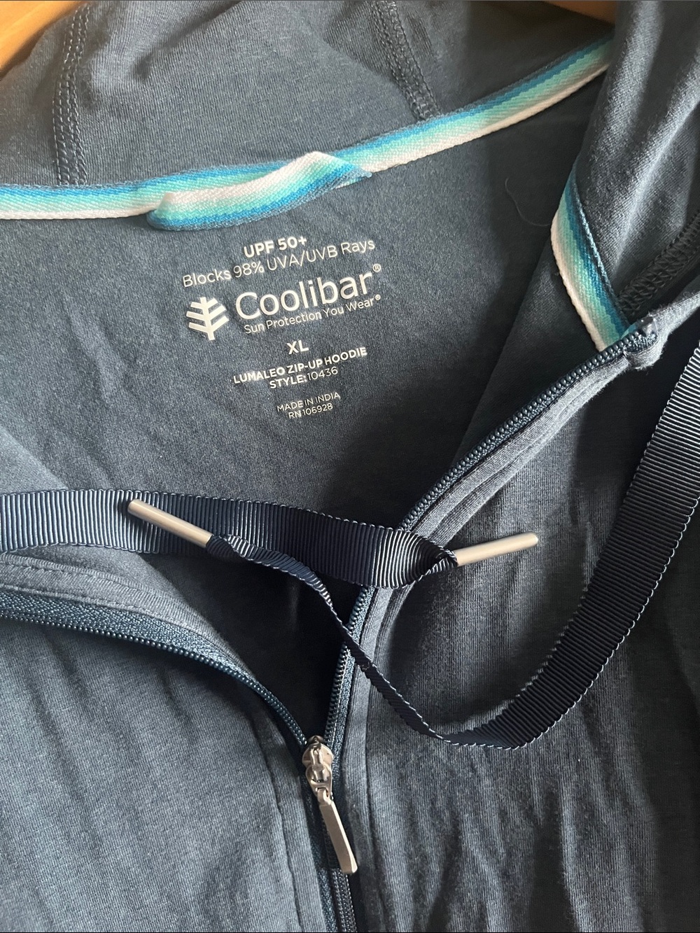 Coolibar Lumaleo Zip-Up Hoodie - Picture 7 of 8